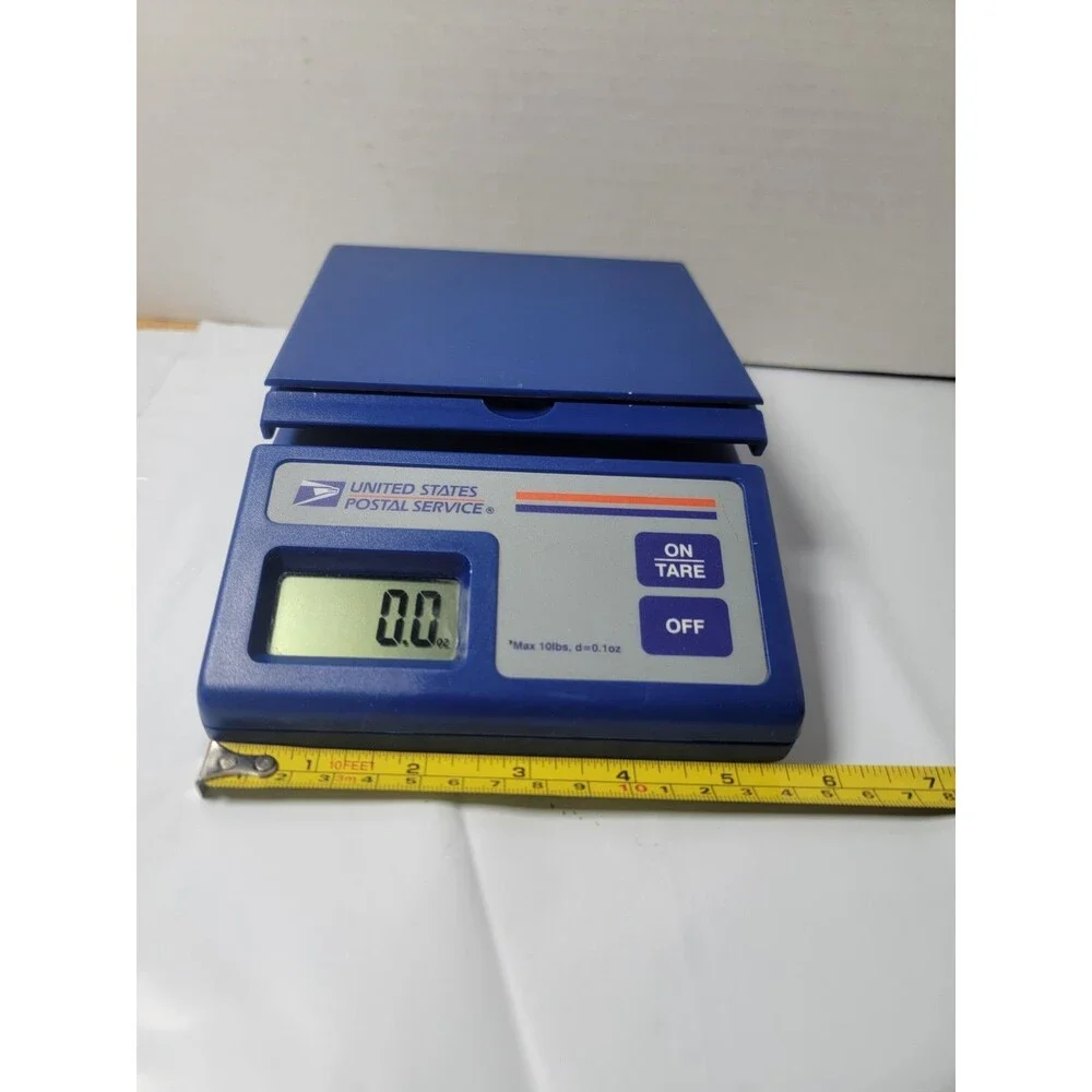 USPS Digital Postal Scale 10 lb Capacity Folding Platform 9V Tested